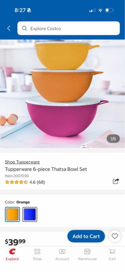 Tupperware 6 piece Thatsa bowl set