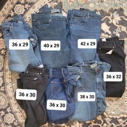 Mens Wrangler & Levi Jeans Variety of Sizes
