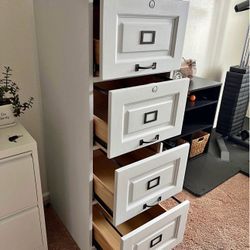 Solid Wood File Cabinet 