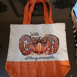 With God Canvas Tote Bag