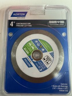 Norton 4-in Wet/Dry Continuous Rim Diamond Saw Blade 50500-038