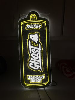 LED Ghost energy sign Brand New Stlll Wrapped