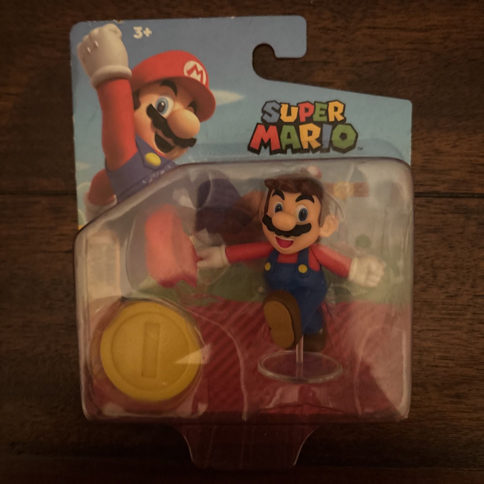 Nintendo Mario with Coin figure Jakks New Sealed