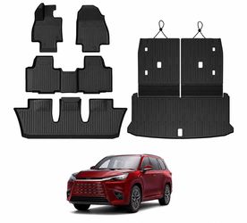 Floor Mats for 2024 Lexus TX (6-seat/7-seat), Floor Liner Trunk Mat with Backrest Mat,