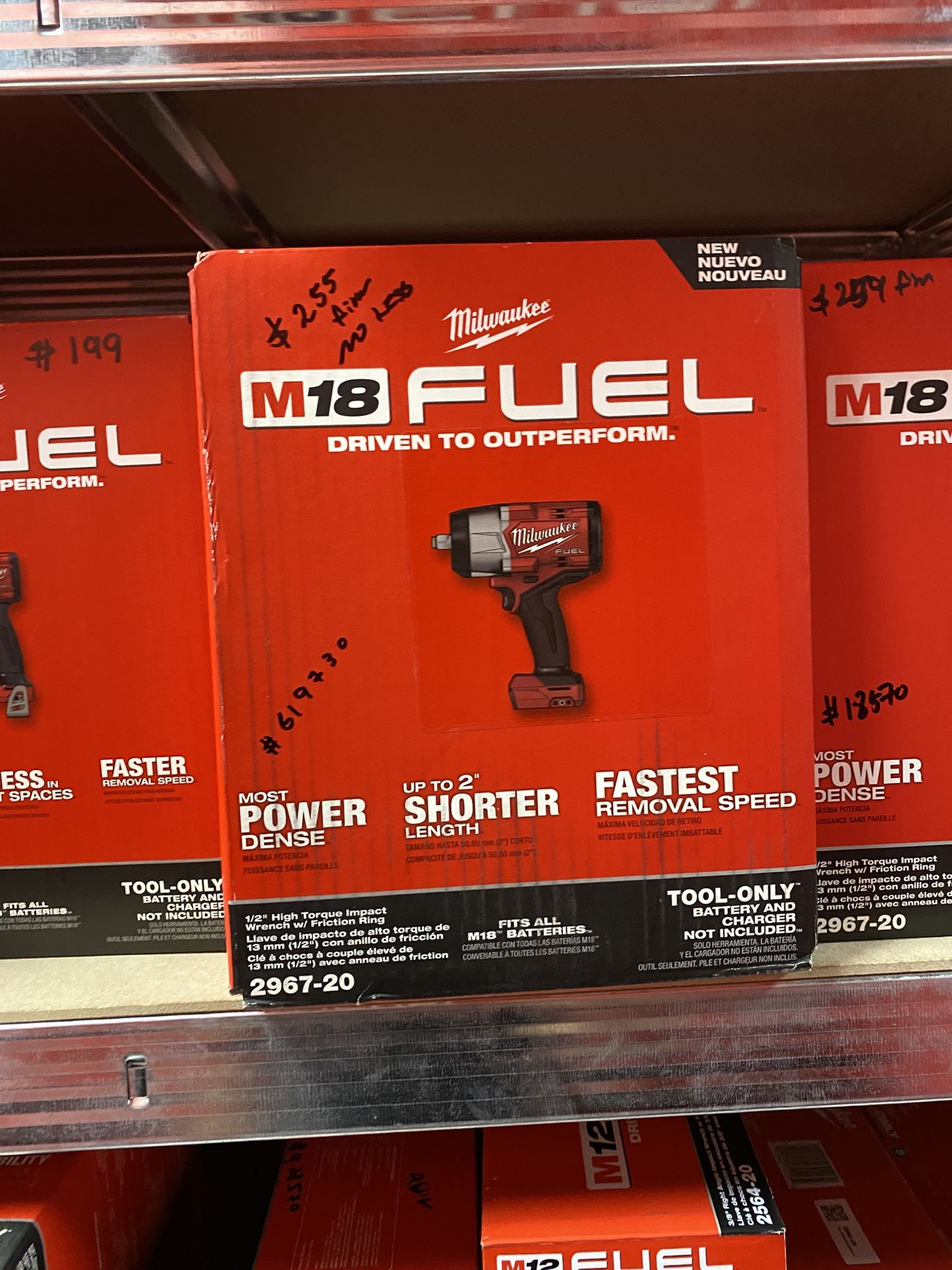 Milwaukee M18 FUEL 18V Lithium-Ion Brushless Cordless 1/2 in. Impact Wrench with Friction Ring (Tool-Only)