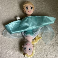 Disney Parks Frozen Elsa & Anna Reversible Topsy Turvy Flip Doll 15" Soft Plush Toy