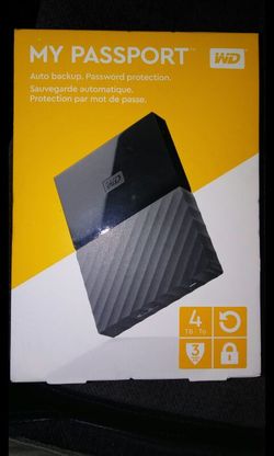 (Factory sealed) 4TB WD back-up hard drive