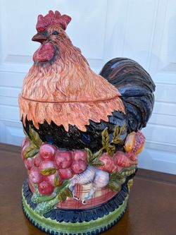 Ceramic Rooster Cookie Jar