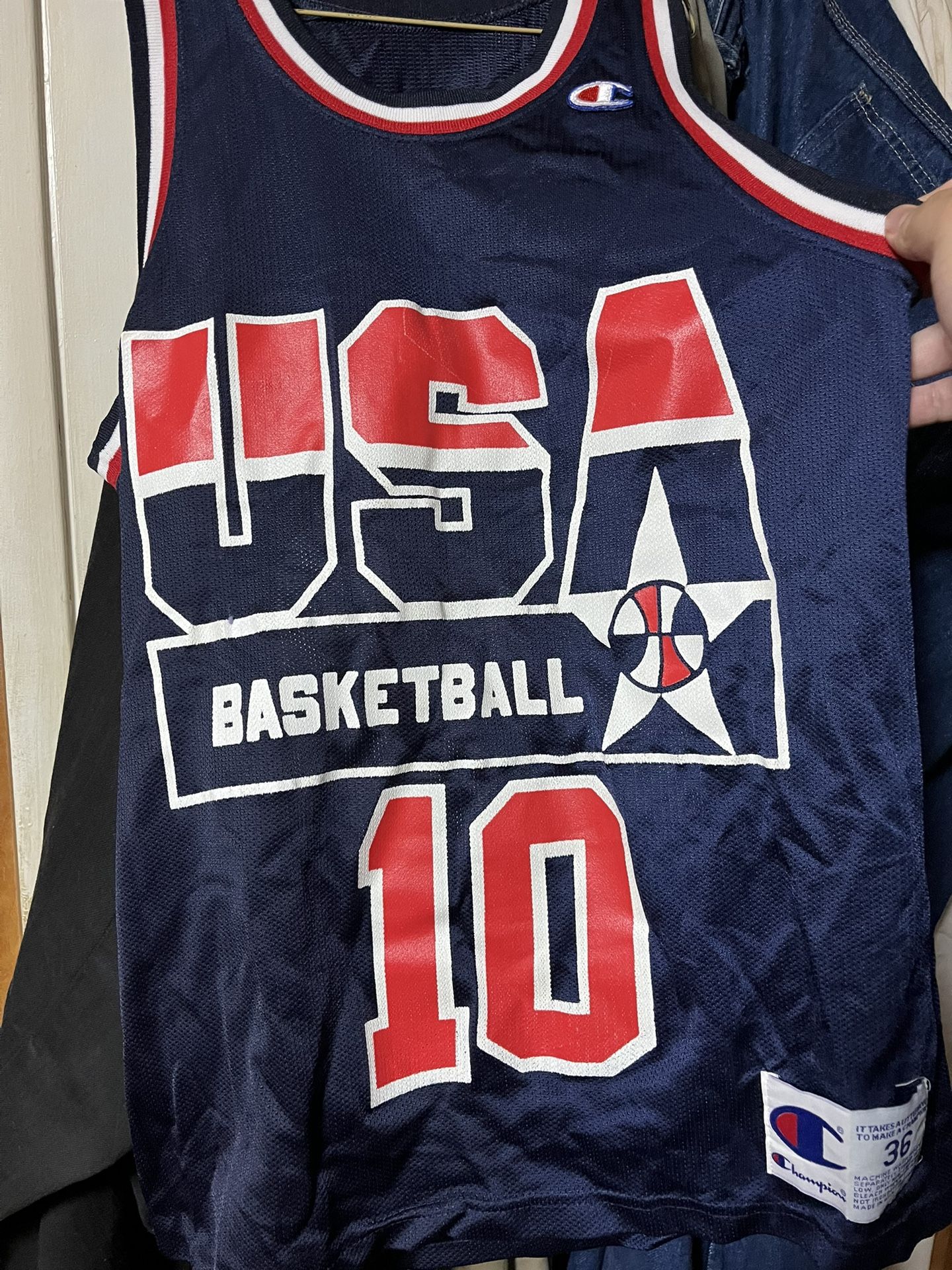 Vintage USA Basketball 10 Jersey Reggie Miller