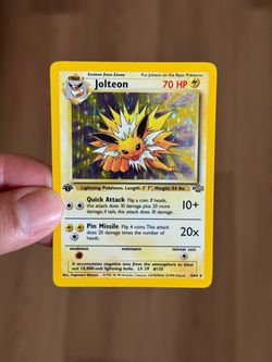Jolteon Holo 1st Edition Jungle Set Pokemon Card