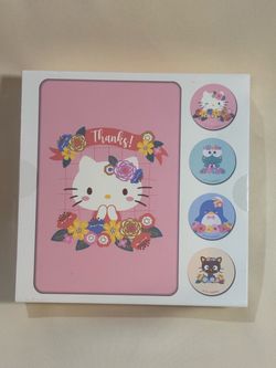 Sanrio Hello Kitty Thank You Cards with Stickers Set