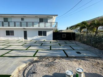 Artificial Grass And Slabs