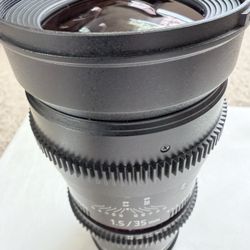 Rokinon 35mm/1.5 -aperture Stops For Video- E Mount/Sony