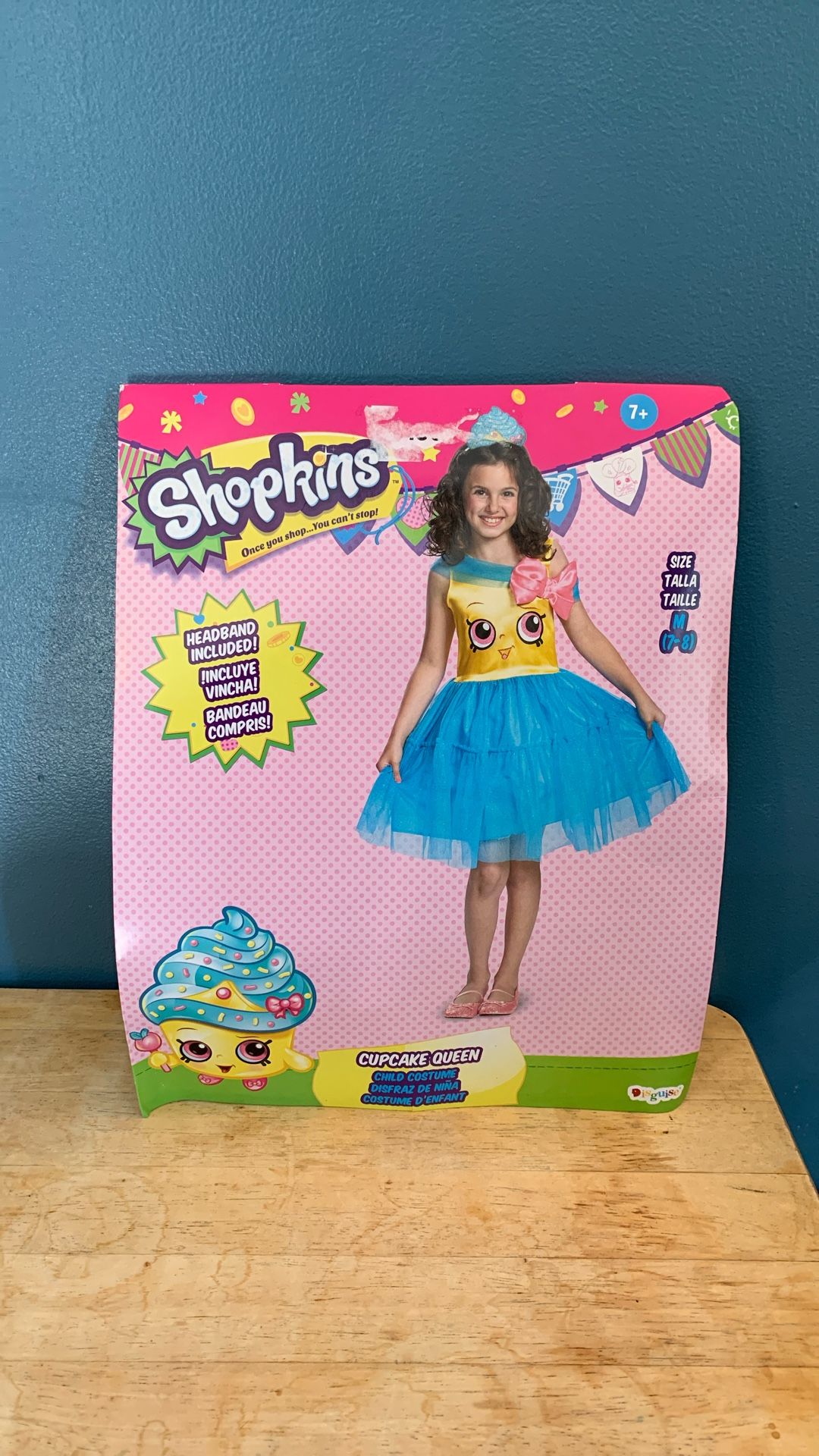 HALLOWEEN SHOPKINS CUPCAKE QUEEN KIDS SIZE MEDIUM 7-8 COSTUME