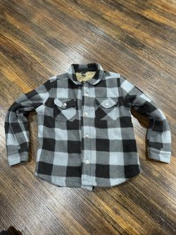 Boys Sherpa Shacket Size 4/5 