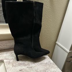 Sexy, Felt Suede Boots. 