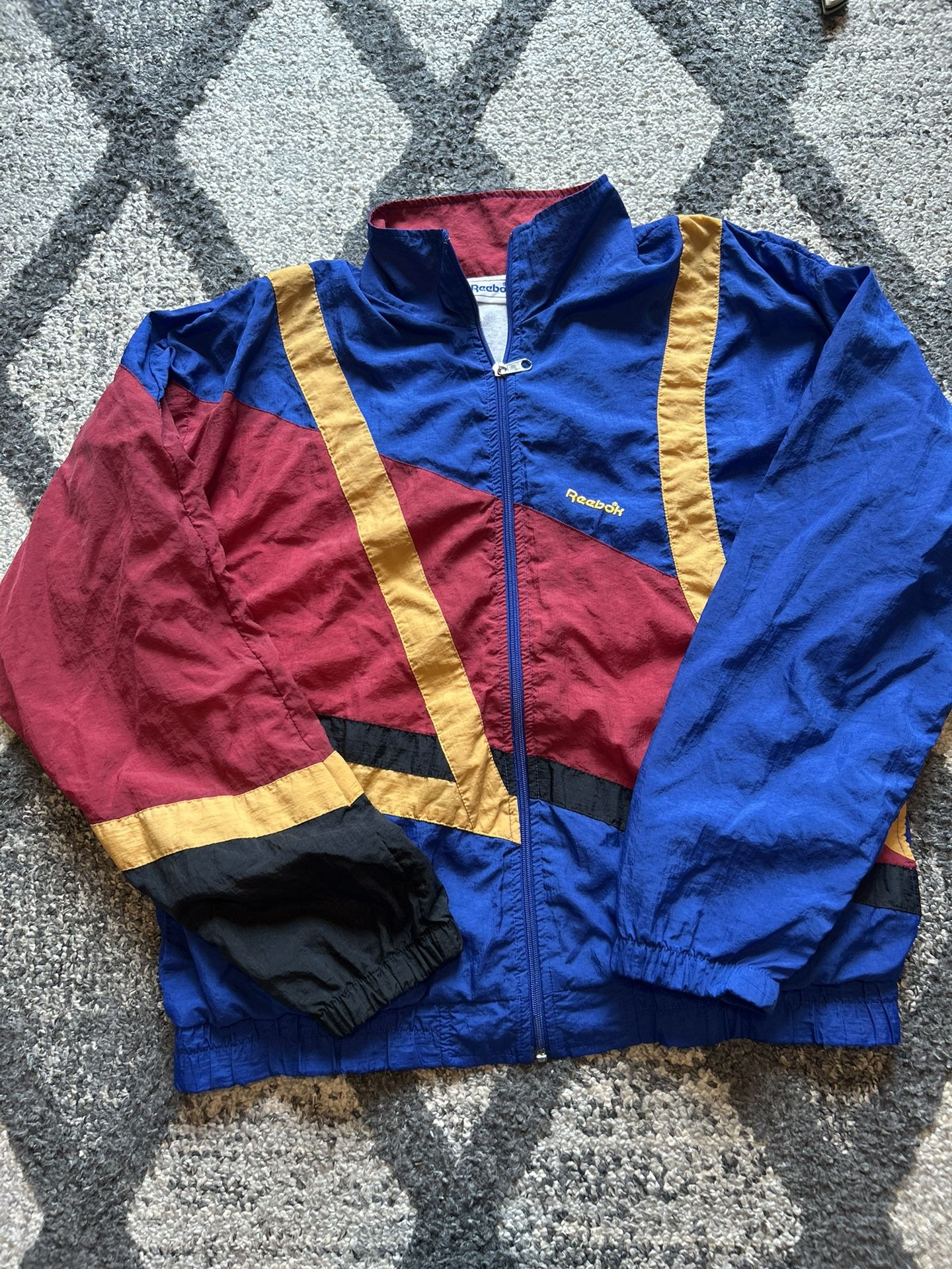 Reebok Vintage Windbreaker Size Medium
