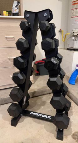 Inspire dumbbell set with rack costco sale