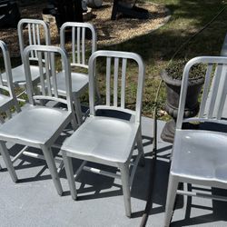 4 Aluminum Dining Chairs