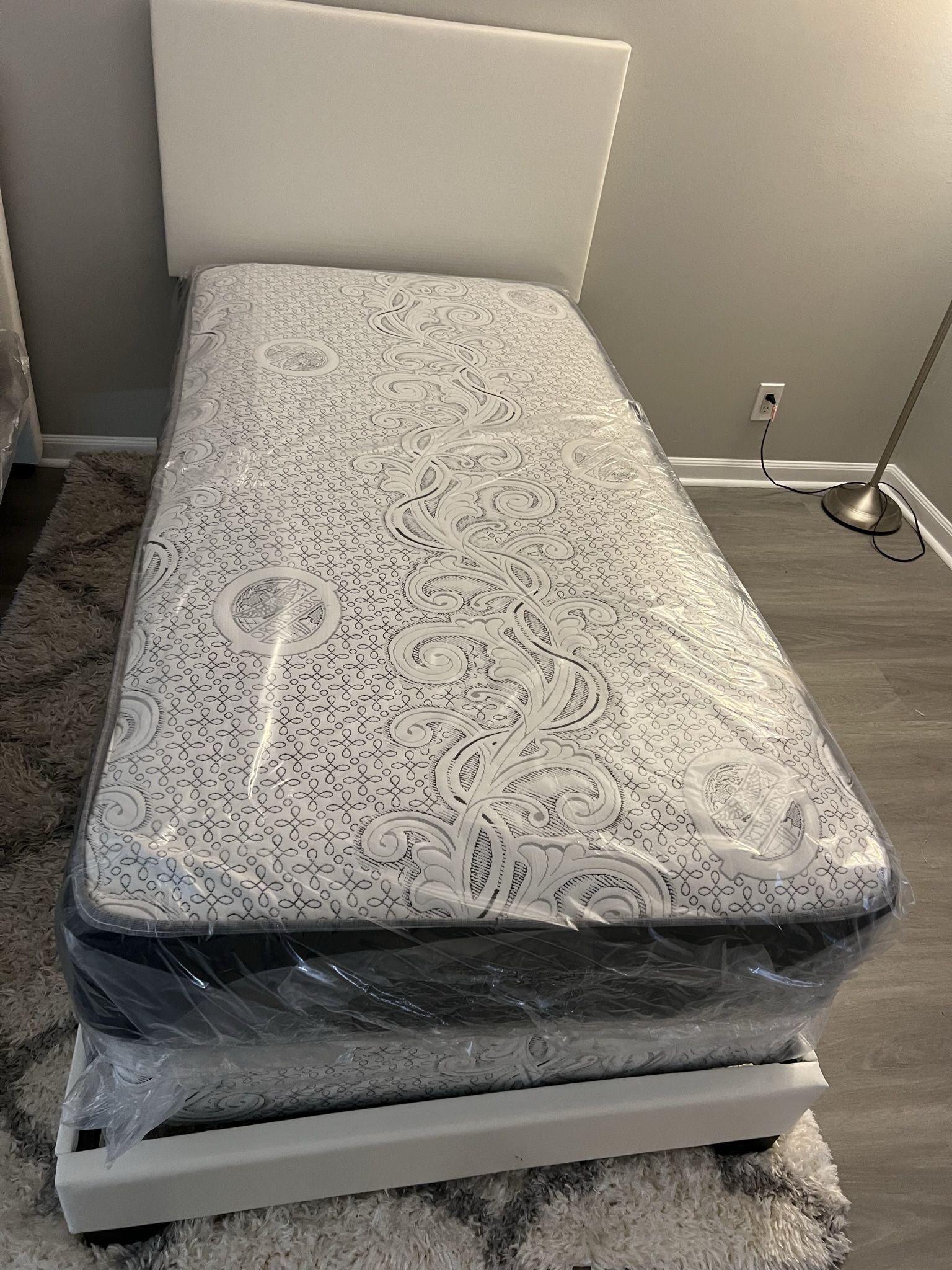 Twin Size Bed With That Mattress All New Furniture And Free Delivery 