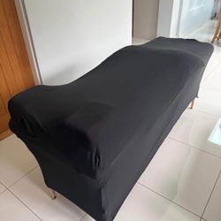 Pink Lash Bed With Black Cover