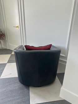 Navy blue swivel chairs!