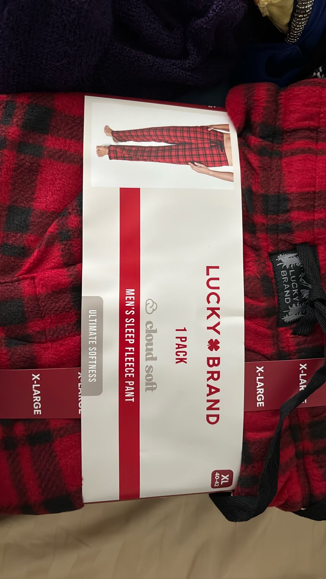 Lucky Brand Mens Sleep Fleece New XL SIZE $15.00