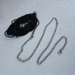 300ft 1/2 Black Double Braid Anchor Rope 15ft 5/16 Stainless Chain Line