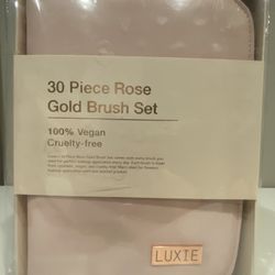 30 Piece Rose Gold Brush Set 
