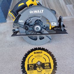 CIRCULAR SAW 60V DEWALT FLEX VOLT TOOL ONLY 