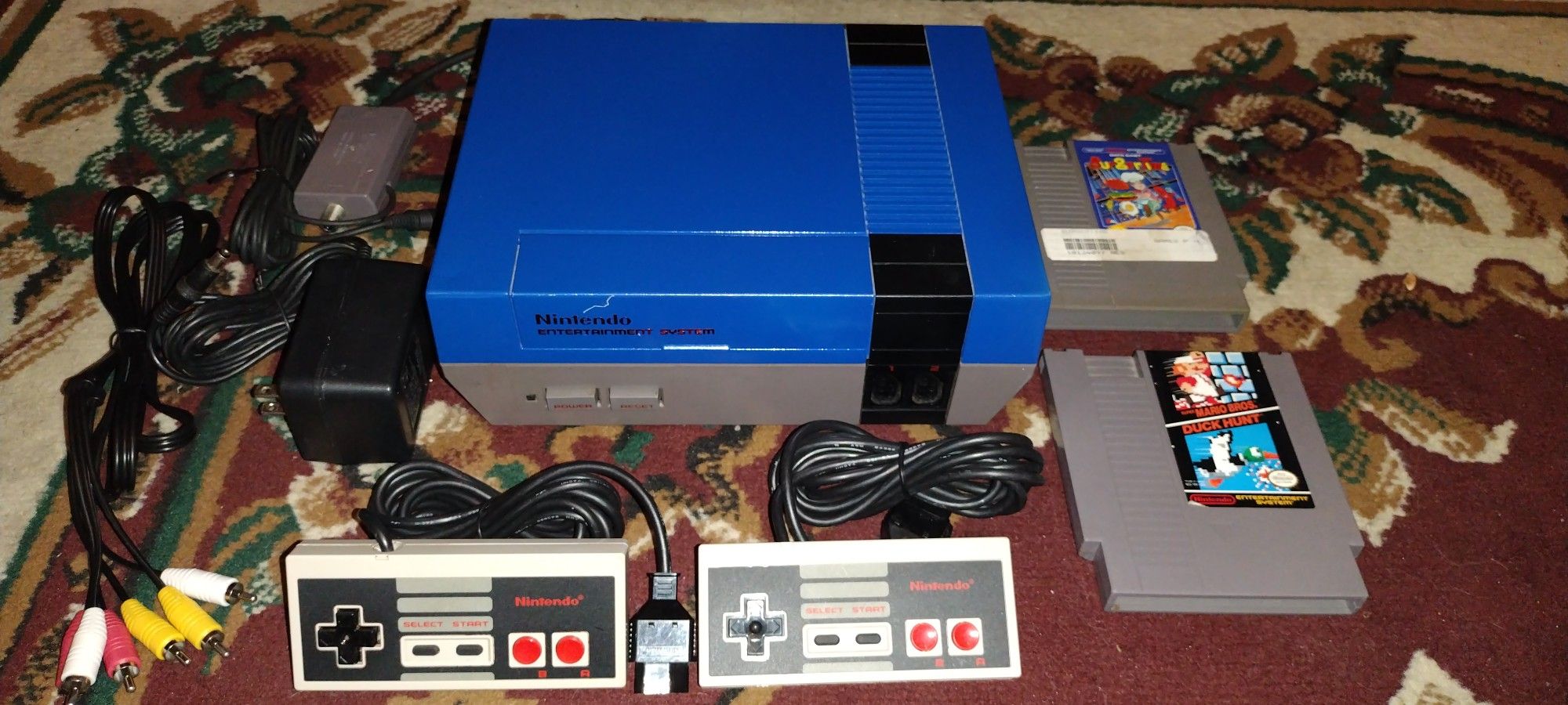 NINTENDO NES CONSOLE ORIGINAL SYSTEM WITH SUPER MARIO BROS DUCK HUNT BUNDLE 72 PIN