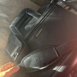 Samsonite Black Leather Laptop Bag 