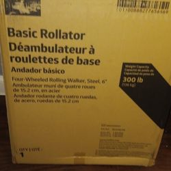 MEDLINE Basic  Rollator ,4 Wheels  15.2cm,en Acier