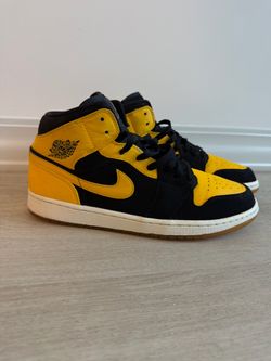2017 Air Jordan 1 Mid New Love Black/Yellow – Men’s US 11