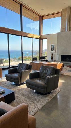 Free Delivery Leather Swivel chairs