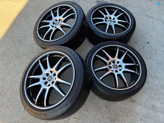 Rims 18 Universal black wheels 4x100-4x114.3 For Celica Corolla Sentra Versa Volvo Acura Lancer Elantra Accord Civic Escort Fiesta BMW Audi Scion