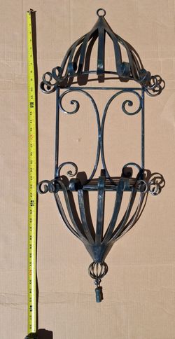 Large metal wall sconce shelf