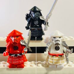 Star Wars Samurai Archer Stormtrooper 3pc Minifigure Set LEGO Compatible Ronin