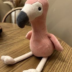 H&M Home 11" Pink Flamingo Bird Stuffed Animal Plush