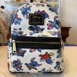 Stitch AOP Rare Heart Logo Loungefly 