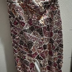 Multicolor Sequin Dress