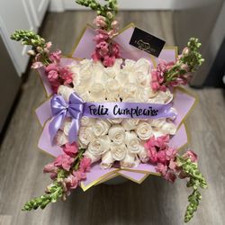 50 Roses Flower Arrangement 