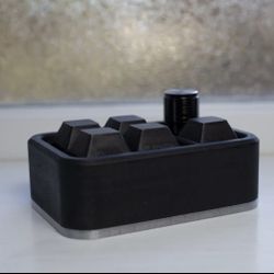 Bento Mechanical Keyboard Macropad (5-key, Rotary Encoder, RGB, USB-C, QMK)