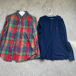 2 Polo Ralph Lauren Shirts Size M 10-12