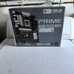 ASUS Prime B650-PLUS WiFi AMD B650 AM5 Ryzen™ Desktop 9000 8000 & 7000 ATX Motherboard, DDR5, PCIe 5.0 M.2, 2.5Gb LAN, WiFi 6E, HDMI™, SATA 6 Gbps, US