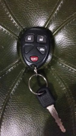 Replacement key for a GM van four buttons sliding door automated button