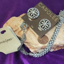 Carolee Clip Earrings/Erica Lyons Strand