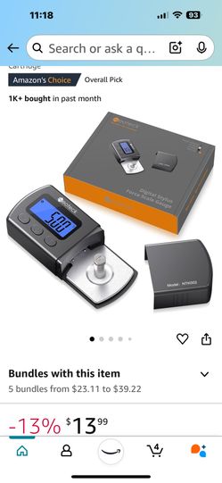 Digital Stylus Force Scale Guage
