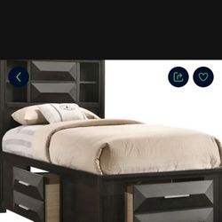 Full Size Captain Bookshelf Bedframe