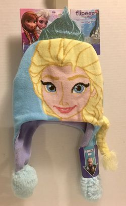 $10-Princess Elsa Squeeze n Flip Flipeez Disney Beanie